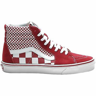 Vans Men's Skateboarding Sk8-Hi 'Red Mix Checker' - Sneakermaniany